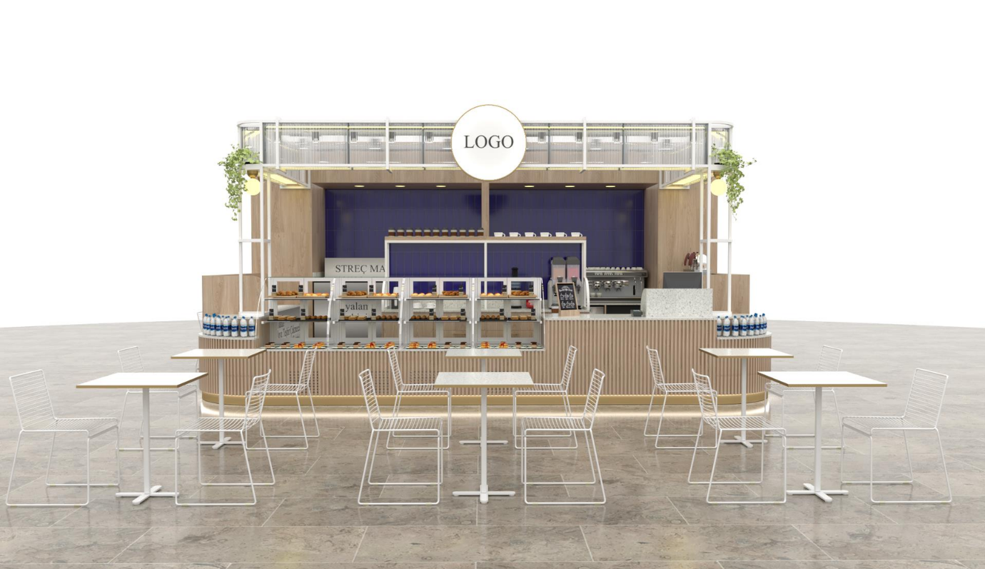 Kiosk tasarım render 4
